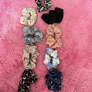 Set of 9 Stylish Scrunchies